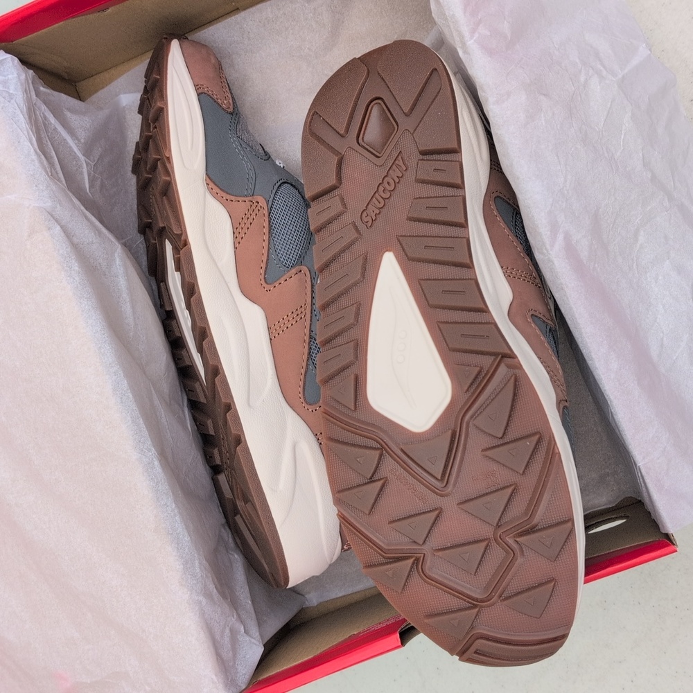 Saucony Grid Shadow 2 - Grey Brown - Size 10.5 ( S70807-3 ) - Picture 7 of 8